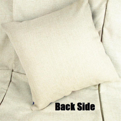 Unique Style Throw Pillow Cover Robot pattern Polyester Linen Cushion cover Decoration For Home House Party Chair Sofa Gift Cute Adorable Cartoon Robot Waving with Robotic Dog Friend Throw Pillow Cover Case Decorative Cushion For Couch Bed